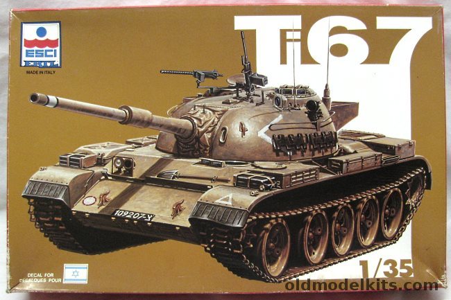 ESCI 1/35 Ti67 Tank - (Isreal Modified T54/T55), 5048 plastic model kit